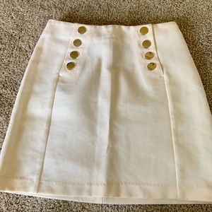 Formal white skirt